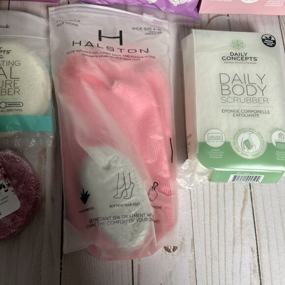 Lot of 7 Daily Concepts Body Scrubber Exfoliating Scrubber Towel Hamman Mit Bath - Picture 5 of 6